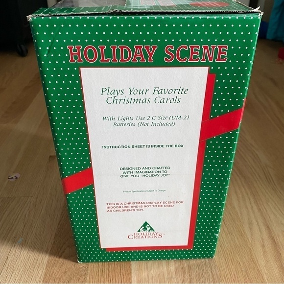 Vintage Scrooge Dickens Holiday Creations Scene Decor Musical Christmas Carols - Picture 5 of 6